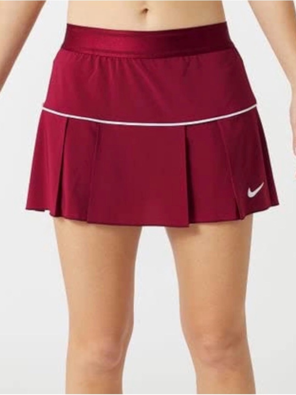 Nike Women’s Dri Fit Tennis Pickleball Skort Lined Burgundy Maroon Large L NWT